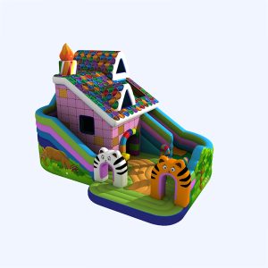 Candy house inflatable bounce and slide (1)