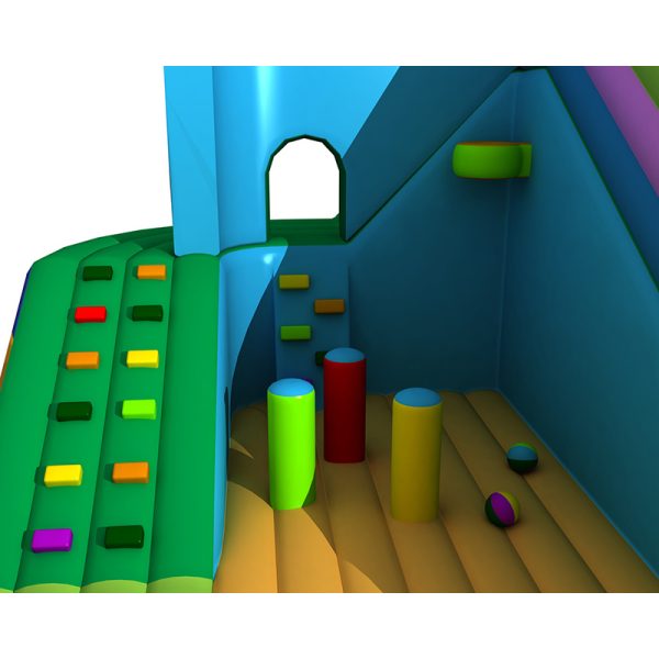 Candy house inflatable bounce and slide (6)