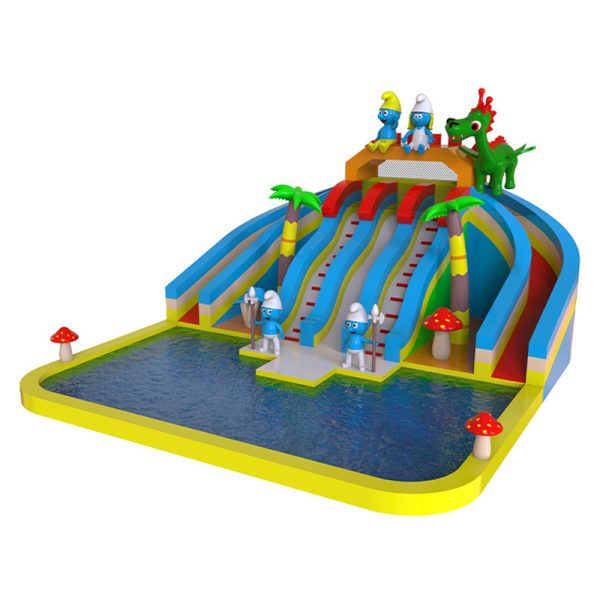 Chinese manufacturer Inflatable pool and slide combo