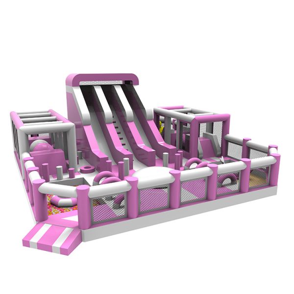 Factory made inflatable obstacle combo for children and adults (5)