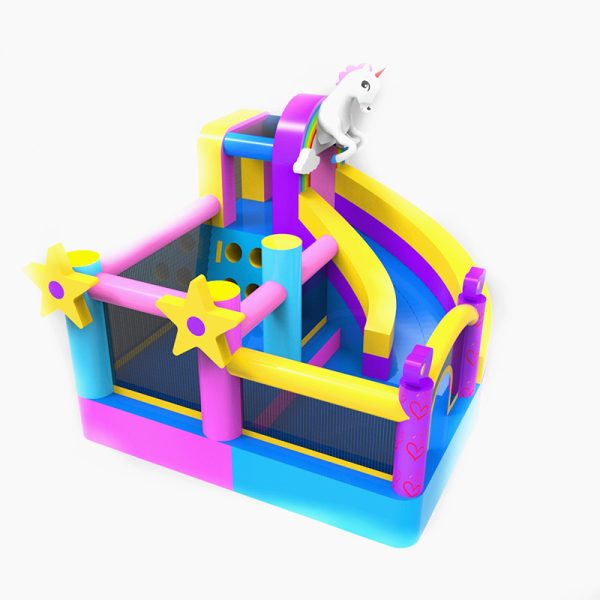 Inflatable combo bounce and slide (3)