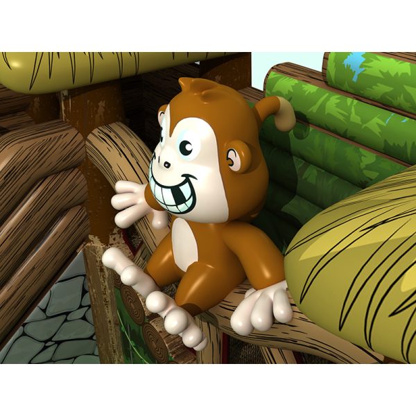 Monkey theme inflatable bounce (5)