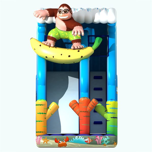 Monkey theme inflatable slide (5)