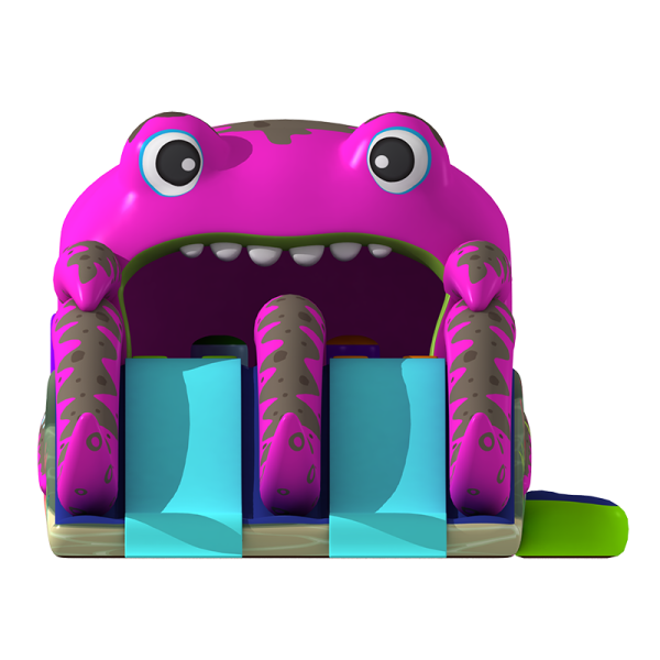 Octopus theme inflatable double lane slide (1)