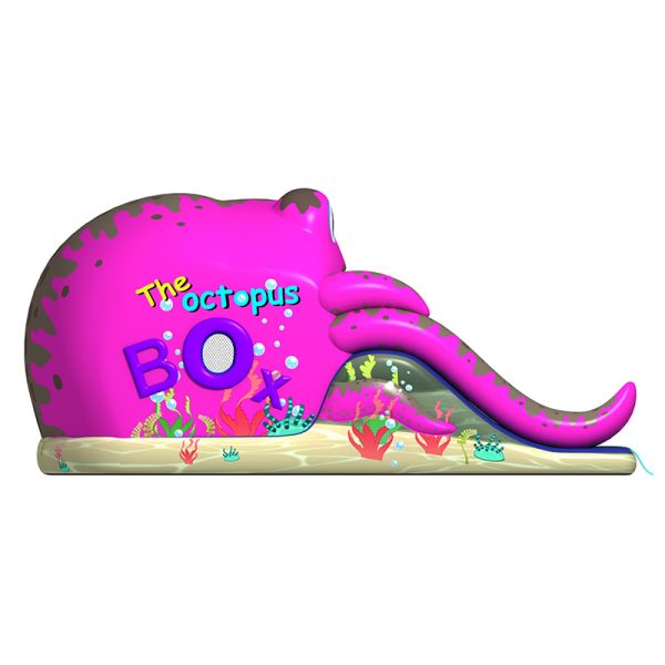 Octopus theme inflatable double lane slide (4)