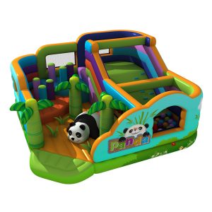 Panda theme inflatable jumper bounce (6)