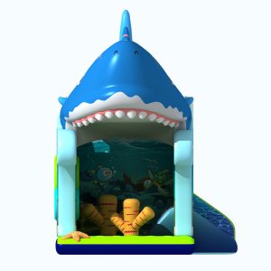 Shark theme inflatable bounce for home used (2)